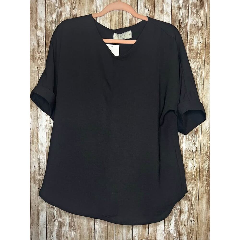 🖤 Effortless Black Tunic Top – The Moods Collection by Dilly’s Size 10